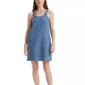 LEVI’S Women’s Alyssa Denim Jumper Dress “Cause And” Size S